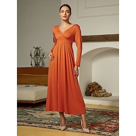 Tencel Ruched Jersey Crossover Maxi Dress